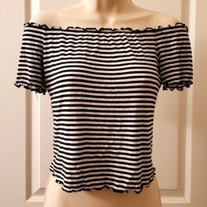 Ambiance Black and White Top